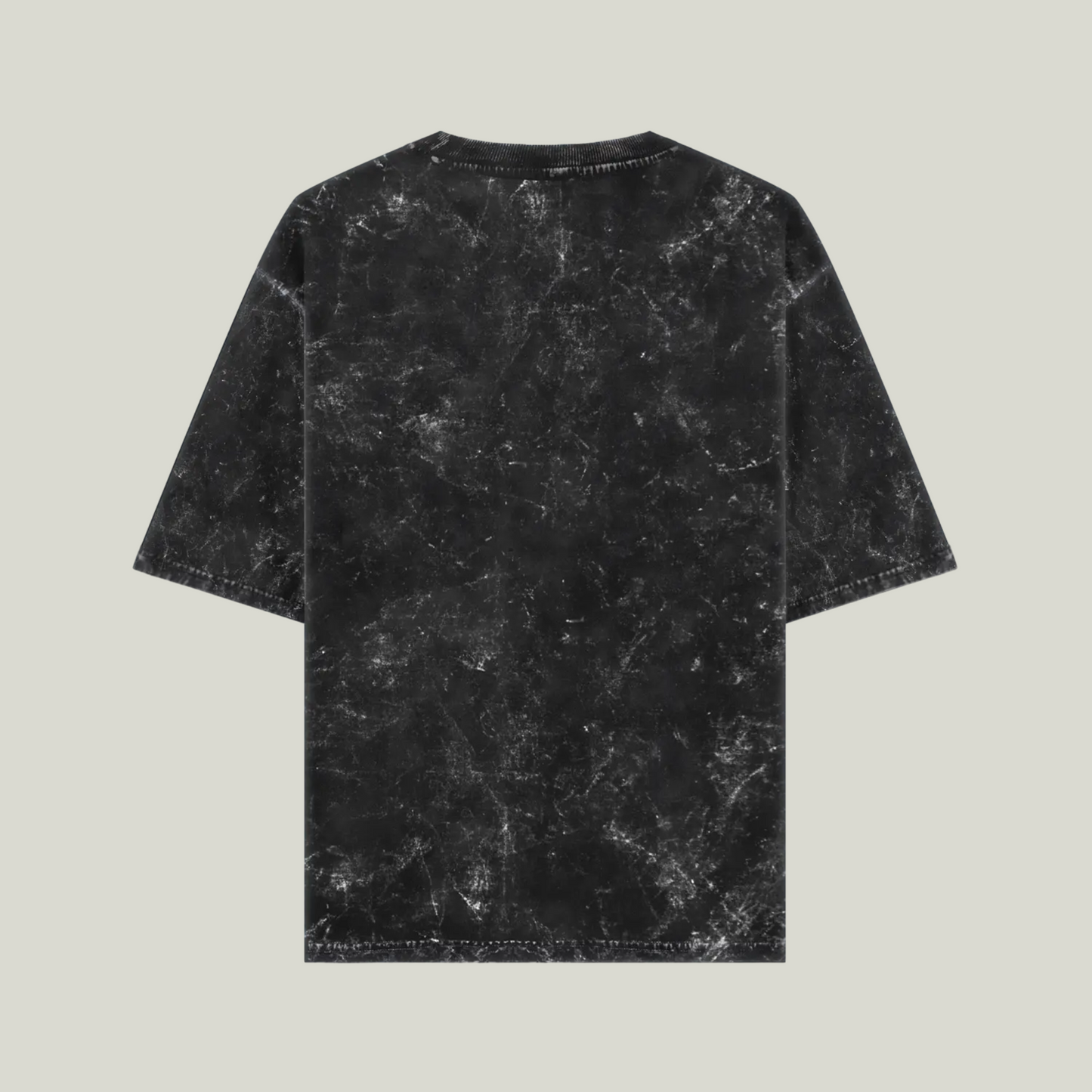 Black Acid Wash Oversized T-Shirt