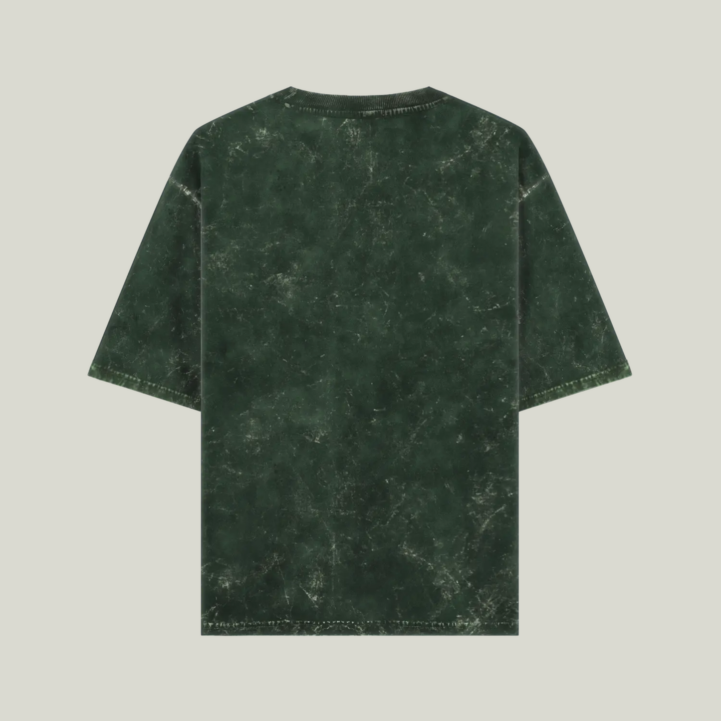 Bottle Green Acid Wash Oversized T-Shirt