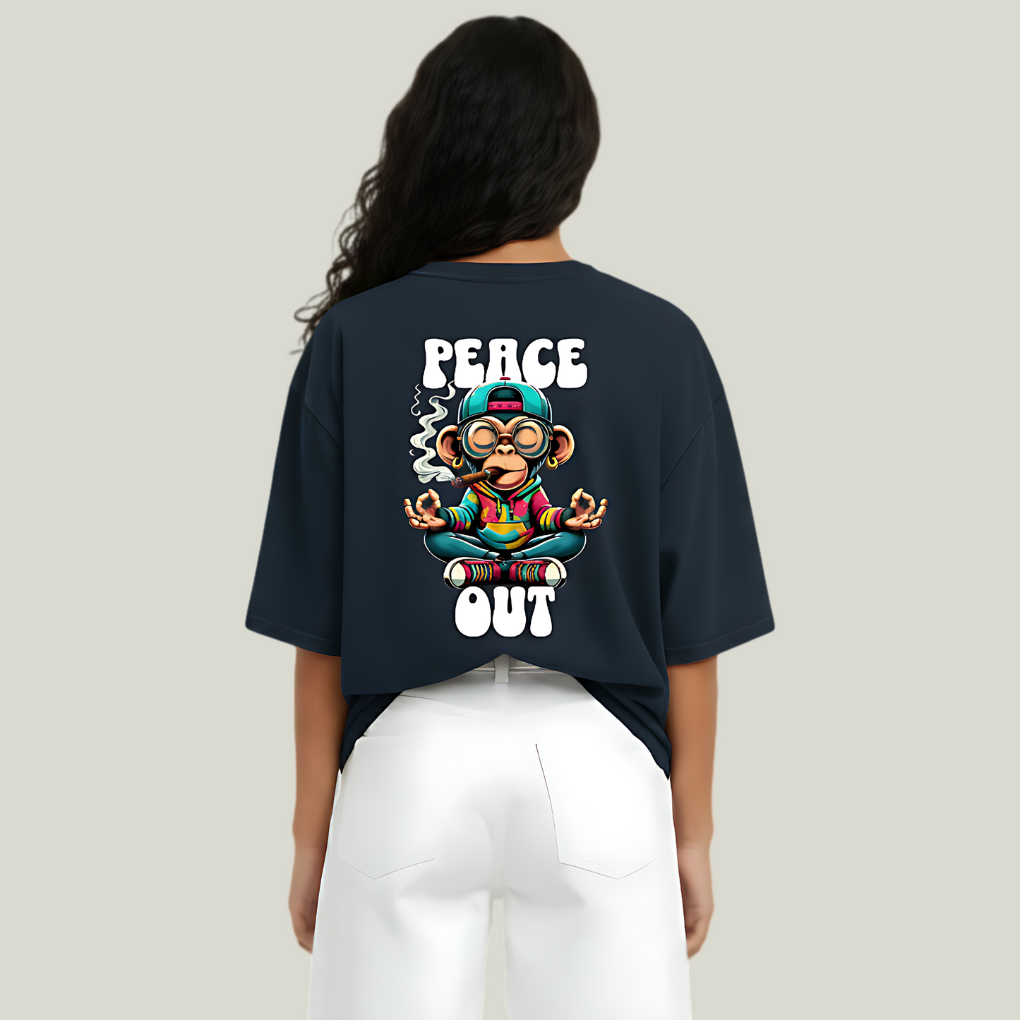 Peace Out | Oversized Graphic T-Shirt