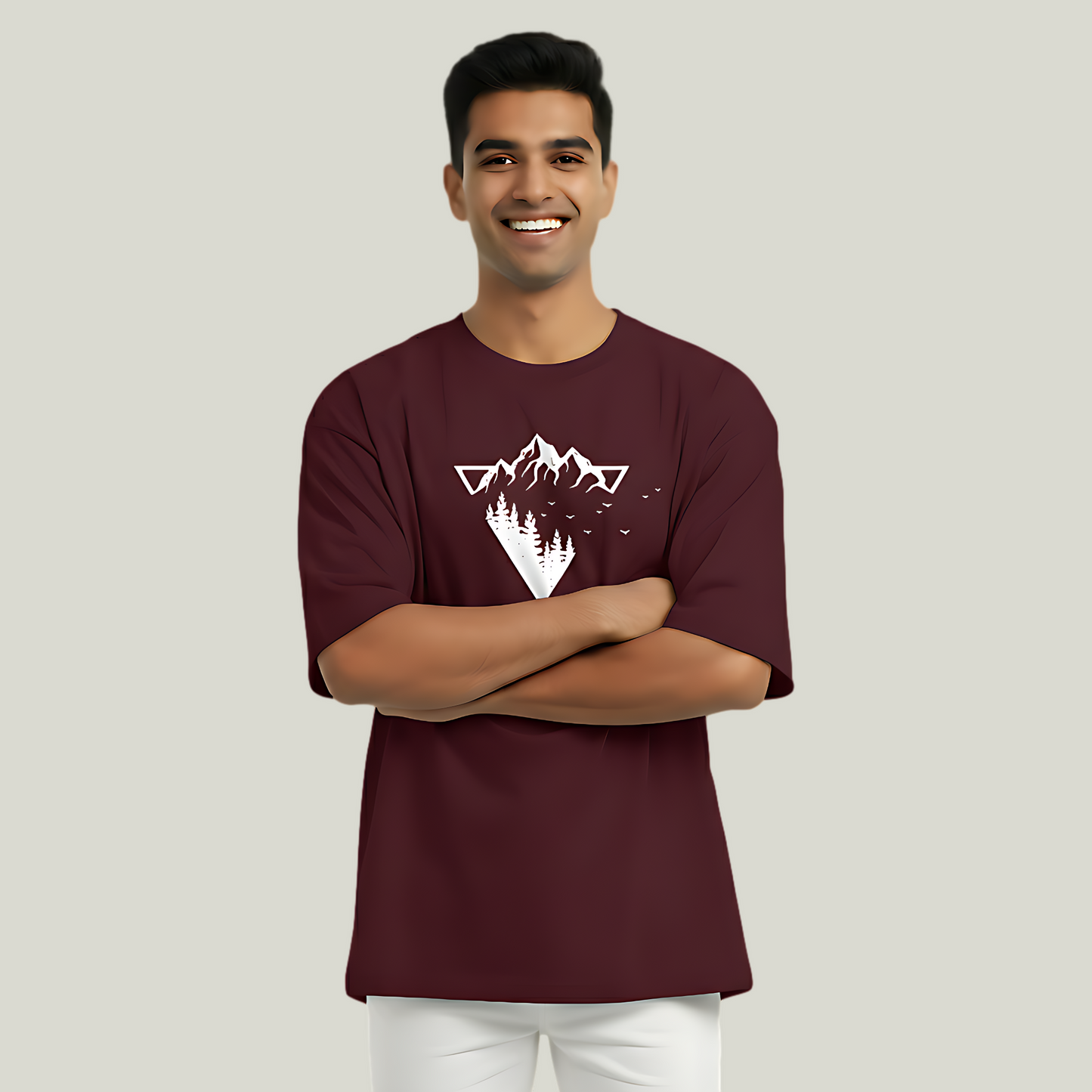 Nature's Geometry | Oversized Graphic T-Shirt