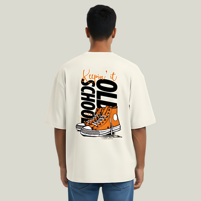 Keepin' It Old School | Oversized Graphic T-Shirt