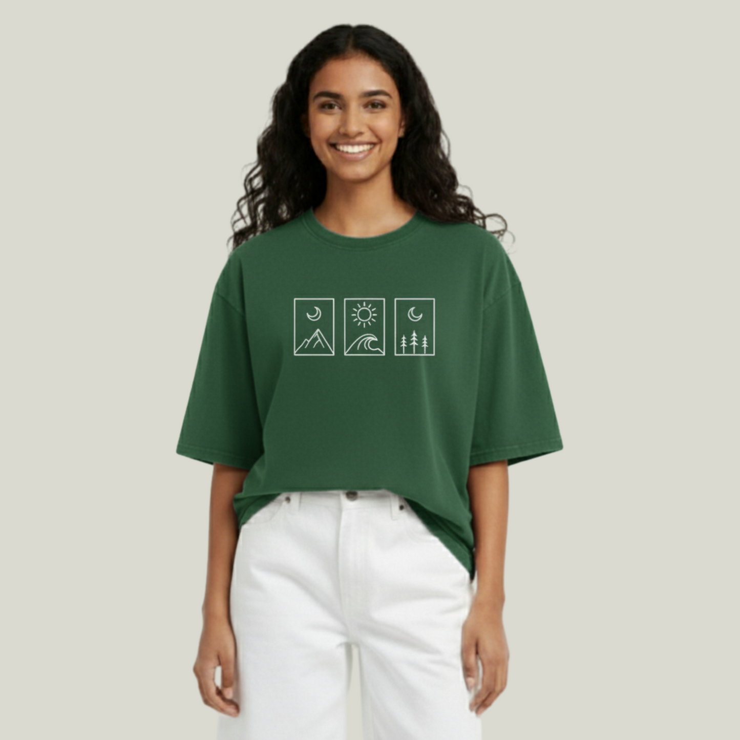 Nature's Balance | Oversized Graphic T-Shirt