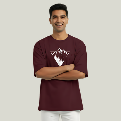 Nature's Geometry | Oversized Graphic T-Shirt