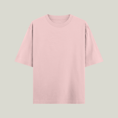 Baby Pink Oversized Solid T-Shirt