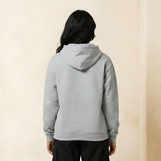 Solid Grey Hoodie for Men and Women