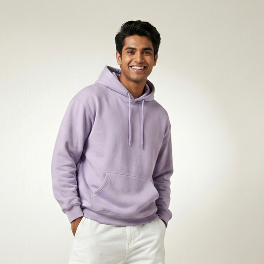 Solid Lavender Hoodie for Men and Women