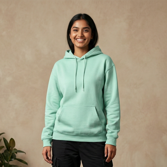 Solid Mint Hoodie for Men and Women