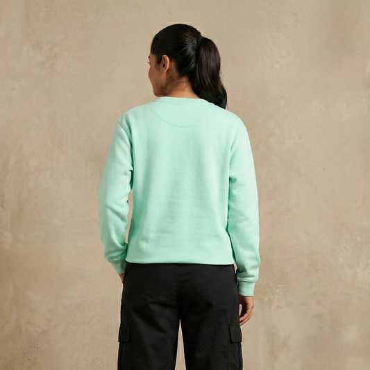 Solid Mint Sweatshirt for Men and Women