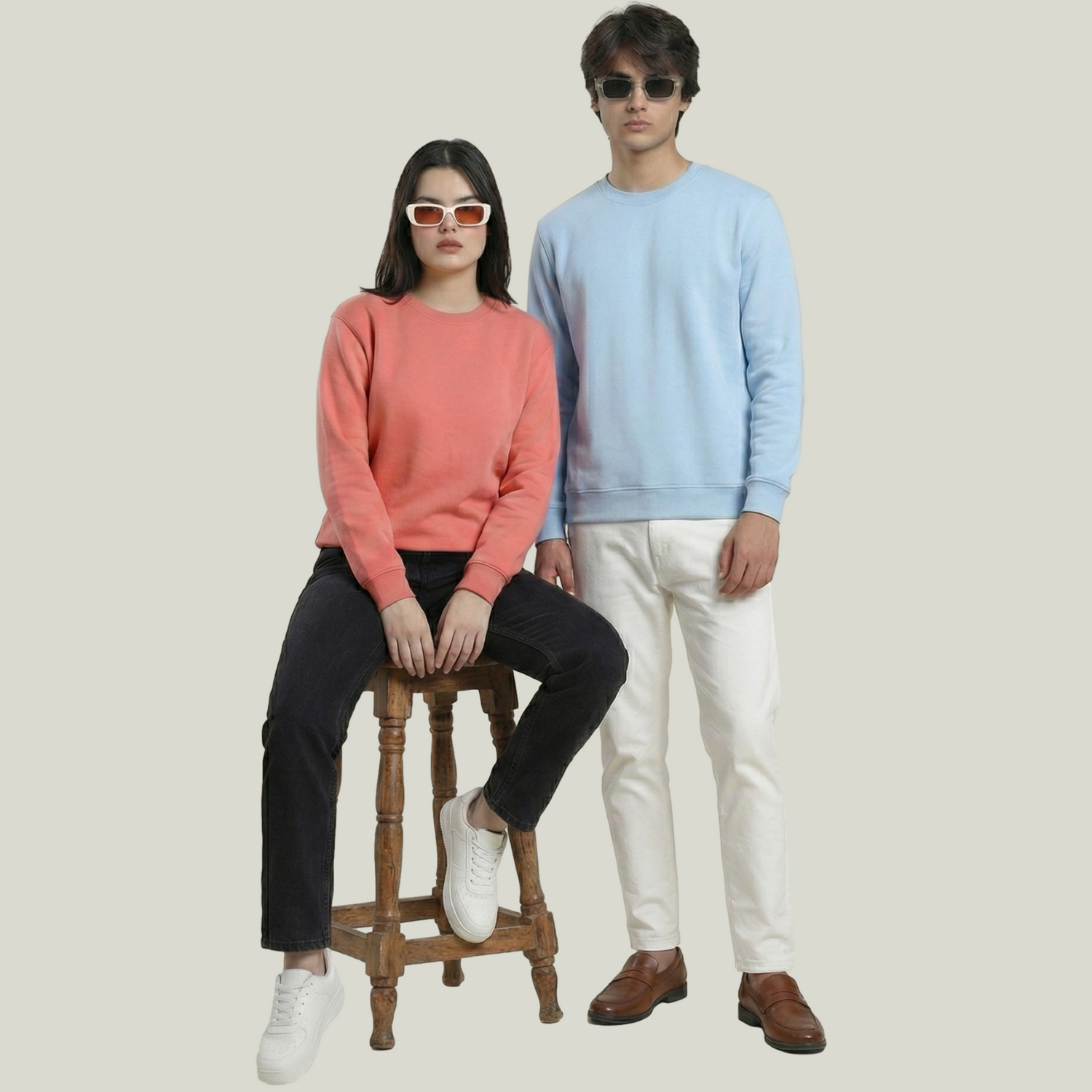 Unisex Solid Sweatshirts